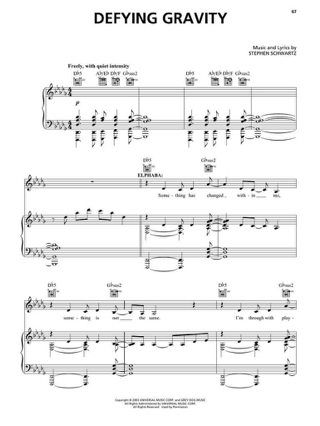 Wicked - Musique du Film - Stephen Schwartz - Partition