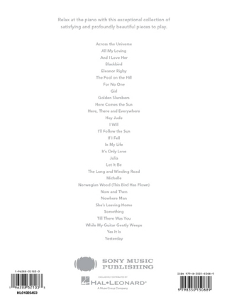 Peaceful Piano Solos: The Beatles - Partition - Pop / Rock