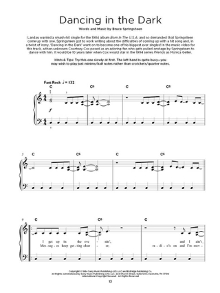 Really Easy Piano: Bruce Springsteen - Bruce Springsteen - Partition