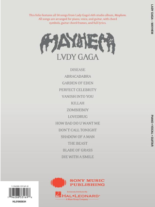 Mayhem - Gaga Lady - Partition - Pop / Rock