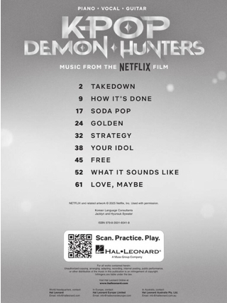 KPop Demon Hunters - Partition - Musique de film