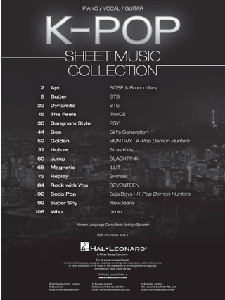 K-Pop Sheet Music Collection - Partition - Pop / Rock
