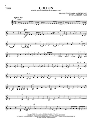 Songs from Kpop Demon Hunters, Minecraft, Wicked - Partition - Violon
