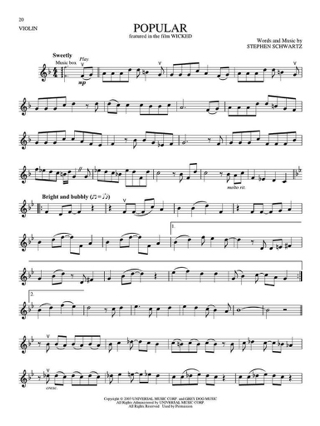 Songs from Kpop Demon Hunters, Minecraft, Wicked - Partition - Violon