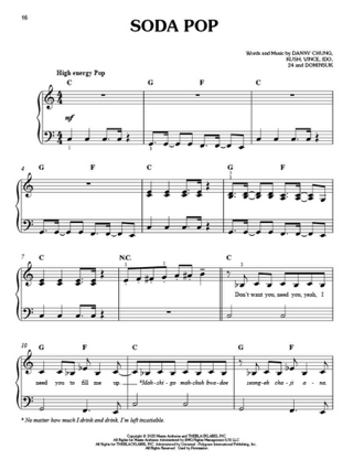 KPop Demon Hunters - Piano Facile - Partition - Musique de film