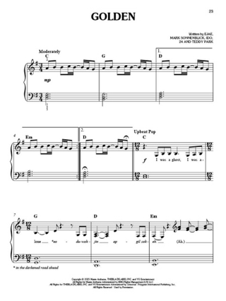 KPop Demon Hunters - Piano Facile - Partition - Musique de film