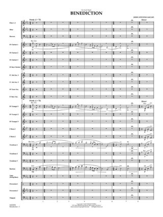 Benediction - Stevens John - Partition - Ensembles, Bands