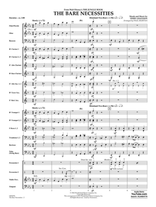 The Bare Necessities - Terry Gilkyson - Partition - Ensembles, Bands