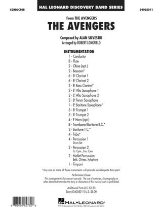 The Avengers - Alan Silvestri - Partition - Ensembles, Bands