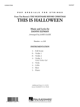 This Is Halloween - Pop Specials for Strings - Danny Elfman