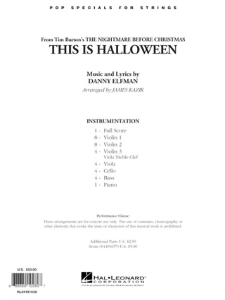 This Is Halloween - Pop Specials for Strings - Danny Elfman