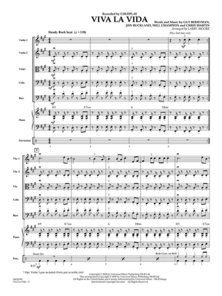 Viva la Vida (Conducteur + Parties) - Coldplay - Partition