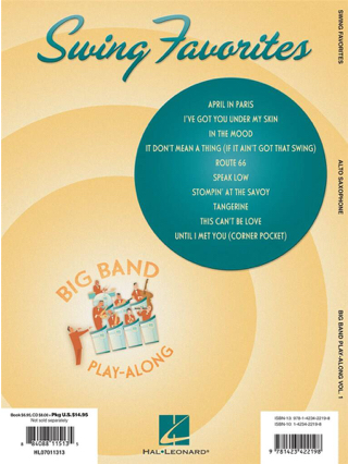 Big band play-along volume 1 - Swing Favorites - Partition - Saxophone