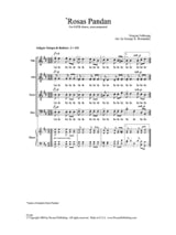 Rosas Pandan - Anonyme - Partition