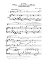 O Nata Lux, Light Born of Light - Kevin A. Memley - Partition - Chœur