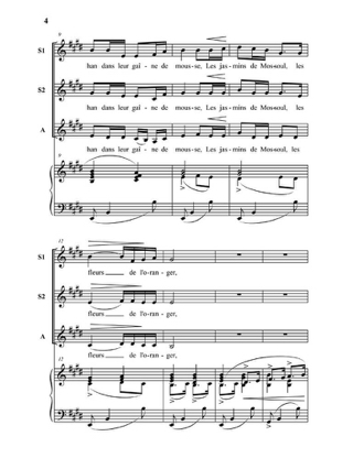 Les Roses d'Ispahan - FAURÉ - Partition - Chœur