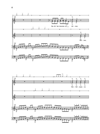 Ritmo - TTBB + piano - Davison Dan - Partition