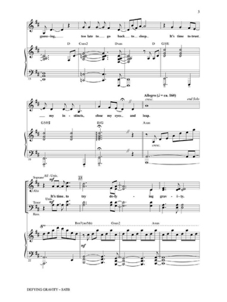 Defying Gravity - Schwartz Stephen - Partition