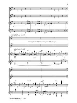 The Addams Family Musical - Partition