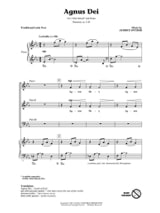 Agnus Dei - Audrey Snyder - Partition - Chœur