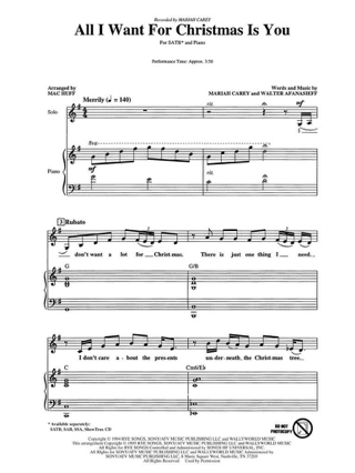 All I Want for Christmas Is You - Mariah Carey & Walter Afanasieff