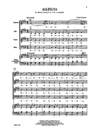 Alleluia - Ralph Manuel - Partition - Chœur