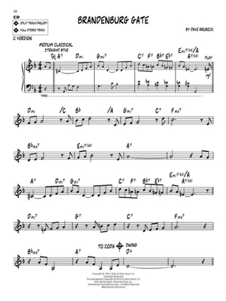Dave Brubeck: 10 Favorite Songs - Partition