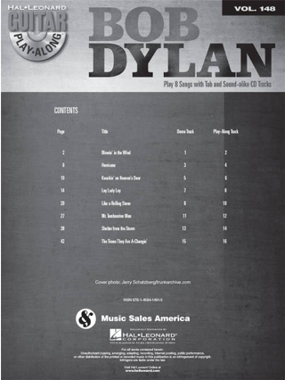 Guitar Play-Along Volume 148 - Bob Dylan - Bob Dylan - Partition