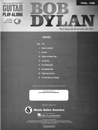 Guitar Play-Along Volume 148 - Bob Dylan - Bob Dylan - Partition