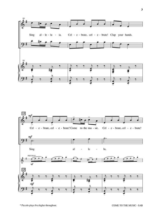 Come to the Music - M. Martin Joseph - Partition - Chœur