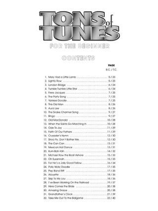 Tons Of Tunes For The Beginners - Adam Amy / Hannickel Mike