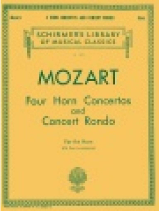Four Horn Concertos And Concert Rondo - MOZART - Partition - Cor