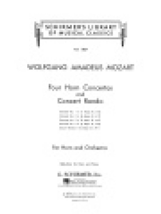 Four Horn Concertos And Concert Rondo - MOZART - Partition - Cor