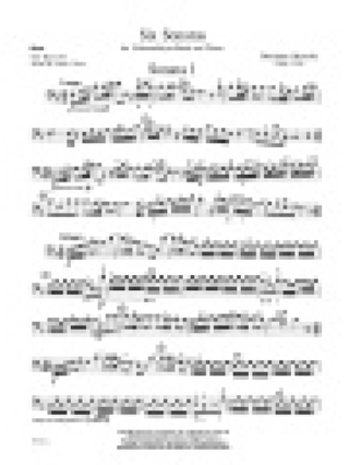 6 Sonates - Benedetto Marcello - Partition - Violoncelle