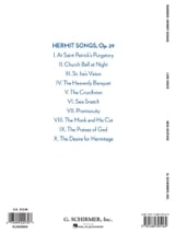 Hermit Songs Opus 29. Voix Grave - BARBER - Partition - Mélodies
