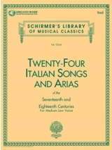 24 Italian Songs and Arias Voix Grave - Partition - Recueils