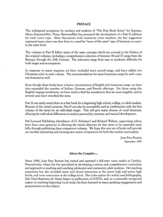 The First Book of Tenor Solos - Part II - Partition