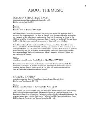 The Flute Collection - Intermediate Level - Partition