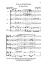 Reincarnations Opus 16 - BARBER - Partition - Chœur