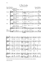 Reincarnations Opus 16 - BARBER - Partition - Chœur