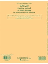 Practical Method of Italian Singing. Voix moyenne - Nicola Vaccai