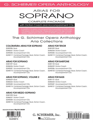 Arias for Soprano - Complete Package - Partition - Opéras