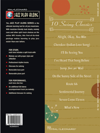 Jazz play-along volume 32 - Best Of Swing - Partition - Jazz