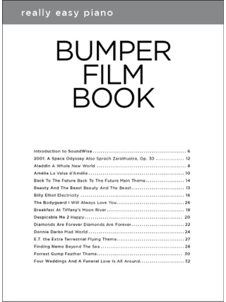 Really easy piano - Bumper Film Book - Partition - Musique de film