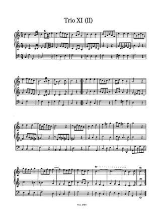 11 Orgeltrios - Georg Andreas Sorge - Partition - Orgue