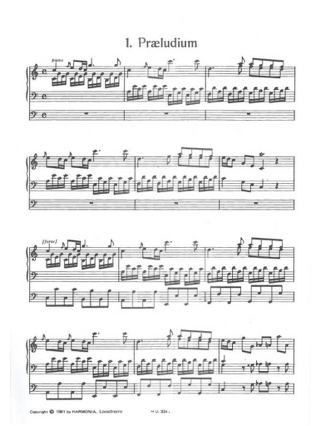 4 Pièces Pour Orgue - Johann Christoph Kellner - Partition - Orgue