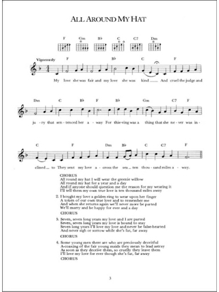 Songs And Dances Of England Paroles Mélodie Accords - Partition