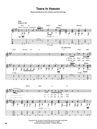 Unplugged - Eric Clapton - Partition - Pop / Rock