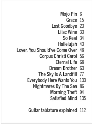 Grace & Others Songs - Guitar TAB - Jeff Buckley - Partition
