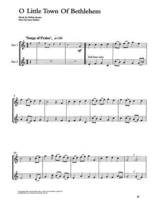 Guest Spot - Christmas Duets Playalong For Saxo Alto - Partition